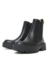 CHUNKY PLATFORM CHELSEA BOOTS-BLACK