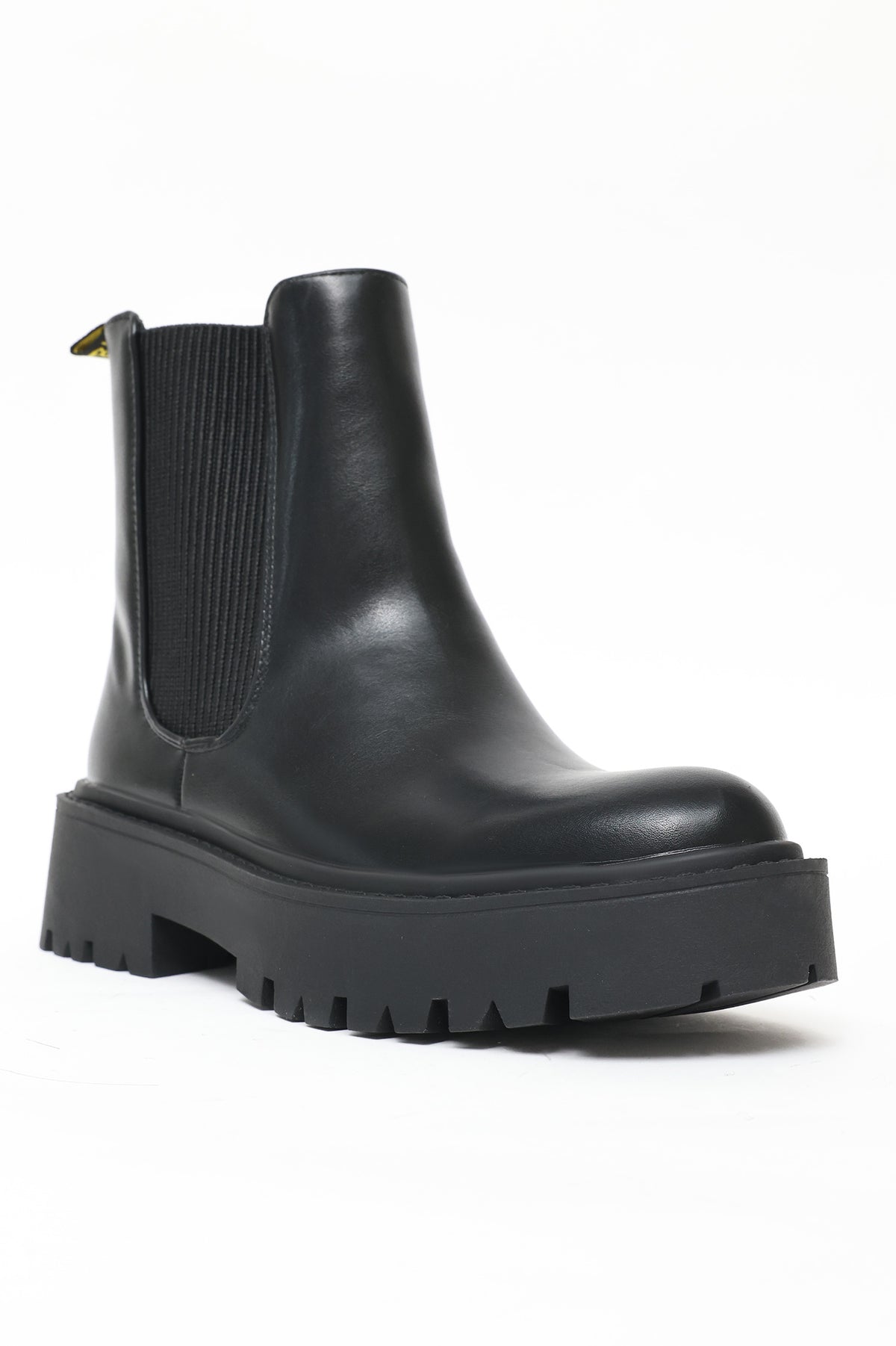 CHUNKY PLATFORM CHELSEA BOOTS-BLACK