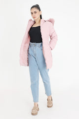 REVERSIBLE PUFFLUX LONG JACKET-PINK