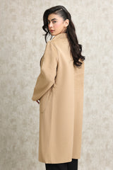 WOOL-BLEND TRENCH COAT-KHAKI