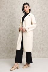 WOOL-BLEND TRENCH COAT-BEIGE