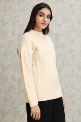 ALMAS SWEATER-BEIGE