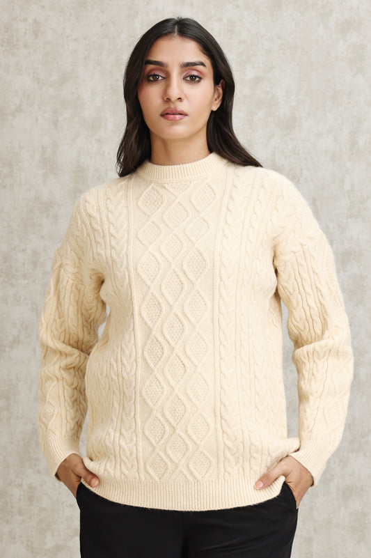 ALMAS SWEATER-BEIGE