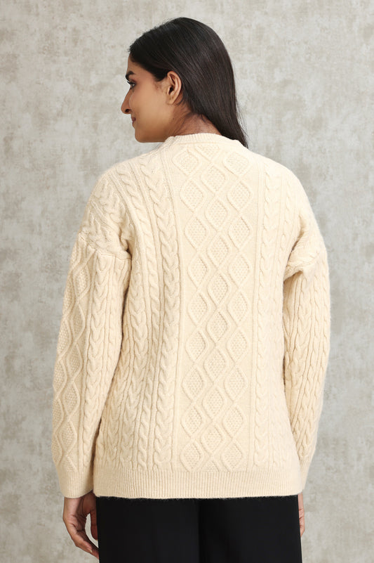 ALMAS SWEATER-BEIGE