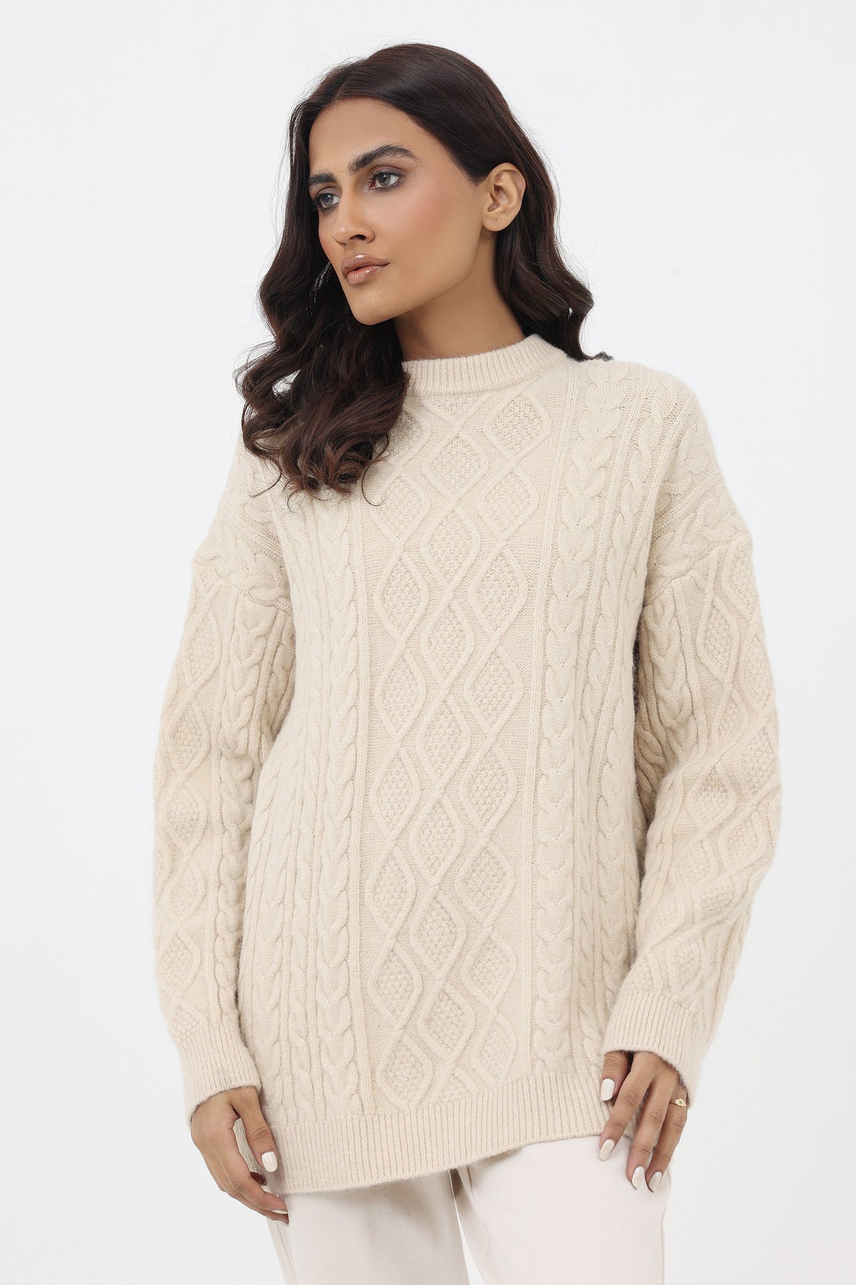 ALMAS SWEATER-BEIGE