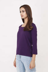 BASIC TSHIRT-DARK-PURPLE