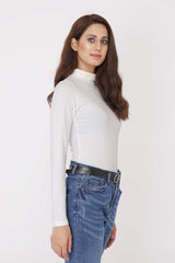 HIGH NECK TOP-WHITE