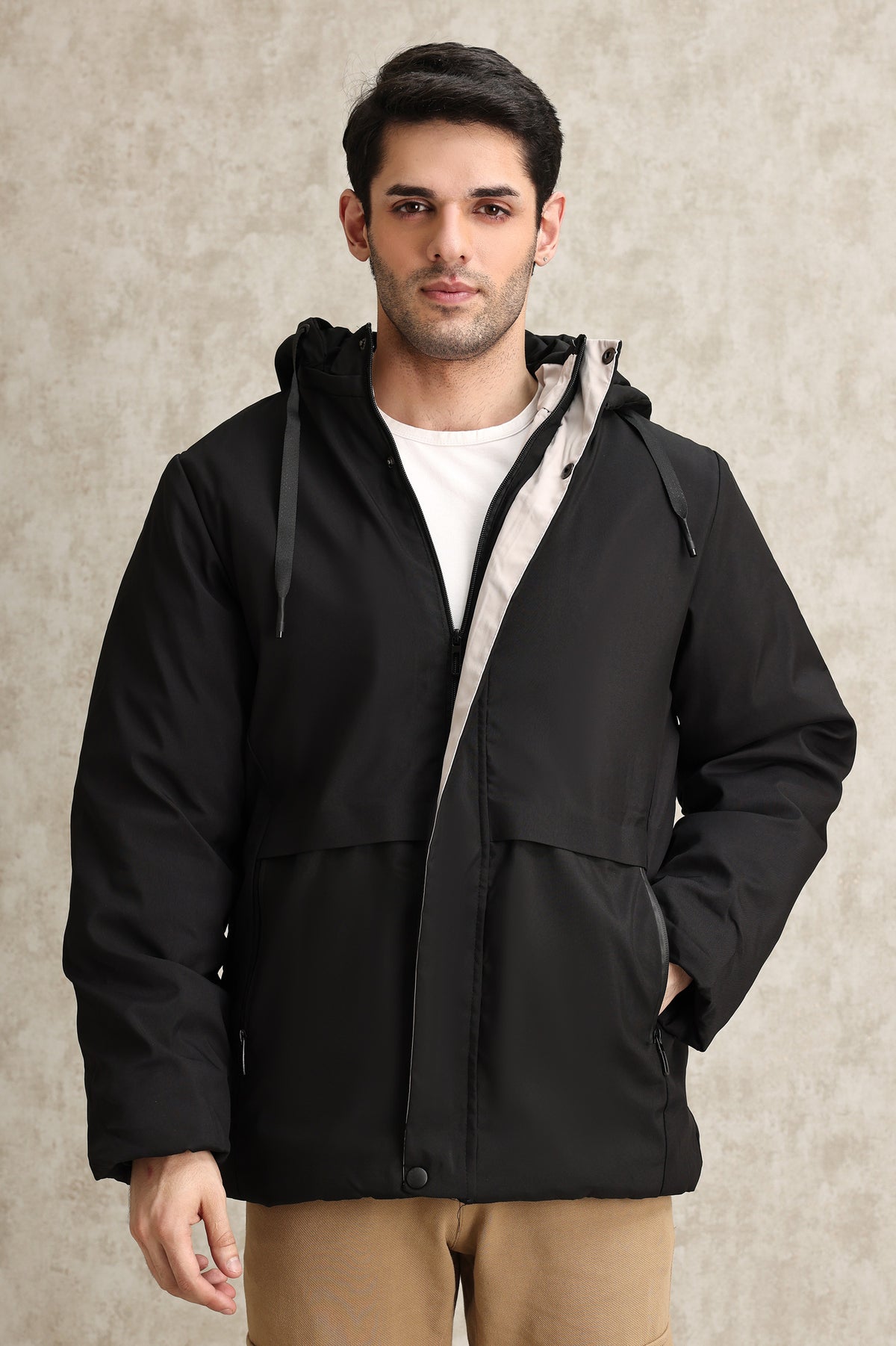 ALL-WEATHER SHIELD JACKET WITH PREMIUM INSULATION-BLACK