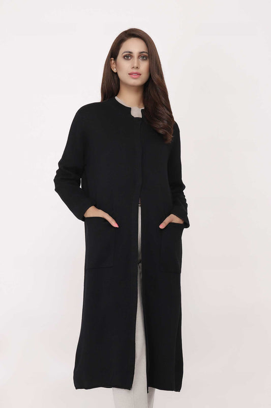 WOOLEN SWEATER-BLACK