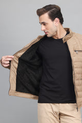 QUILTED COMFORT JACKET-KHAKI