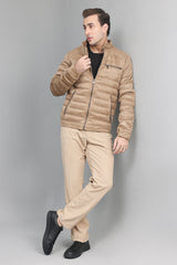 QUILTED COMFORT JACKET-KHAKI