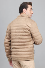 QUILTED COMFORT JACKET-KHAKI