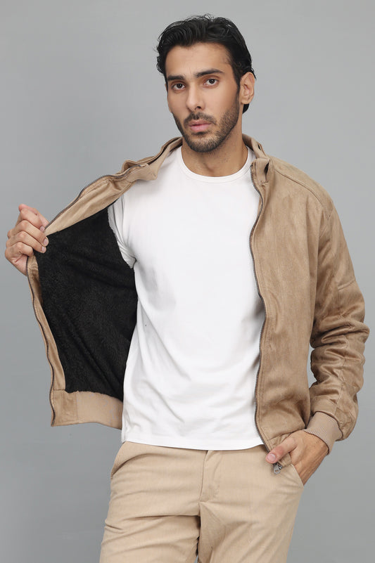 MINIMALIST BOMBER JACKET-KHAKI