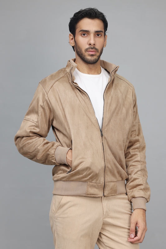 MINIMALIST BOMBER JACKET-KHAKI