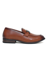 CLASSIC CHAIN LINK LOAFERS-BROWN