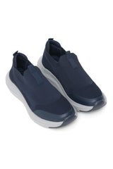 MEN'S FLEX KNIT SLIP-ON SNEAKERS-NAVY