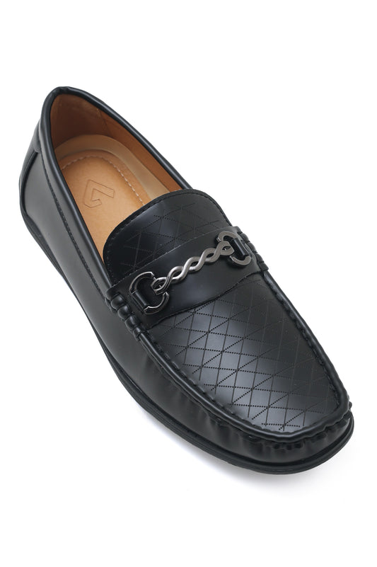 ELITE CHAIN LOAFERS-BLACK