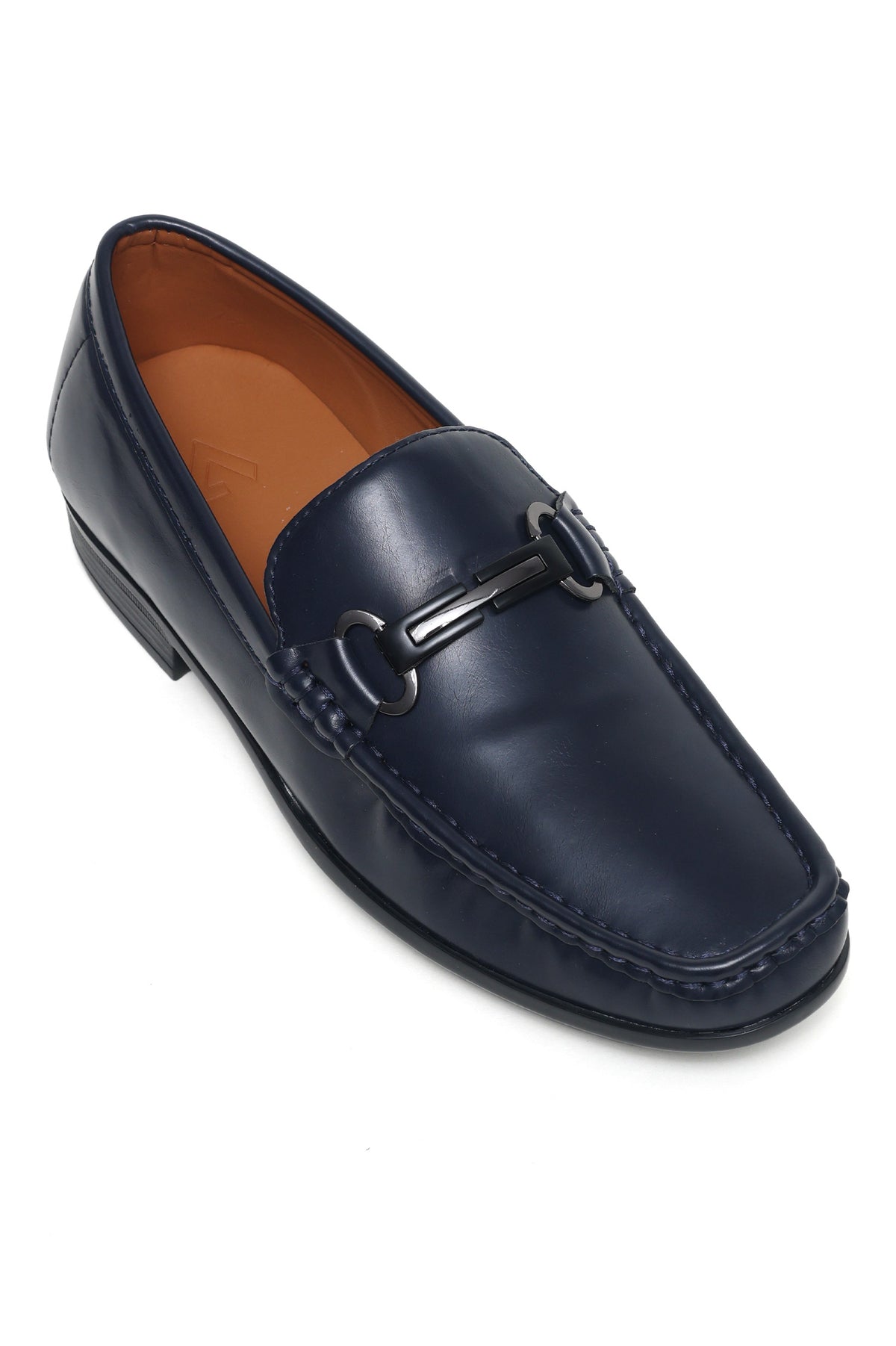 PREMIUM BIT DETAIL LOAFERS-NAVY