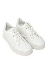 MEN'S CLASSICE LACE-UP SNEAKERS-WHITE