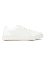 MEN'S CLASSICE LACE-UP SNEAKERS-WHITE