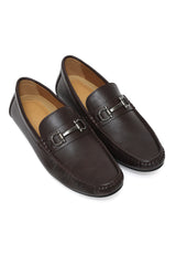 MODERN HORSEBIT LEATHER LOAFERS-COFFEE