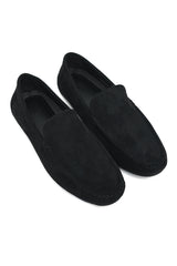 CLASSIC SUEDE LOAFERS-BLACK