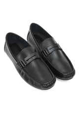 LOAFERS WITH CLASSIC STRAP-BLACK