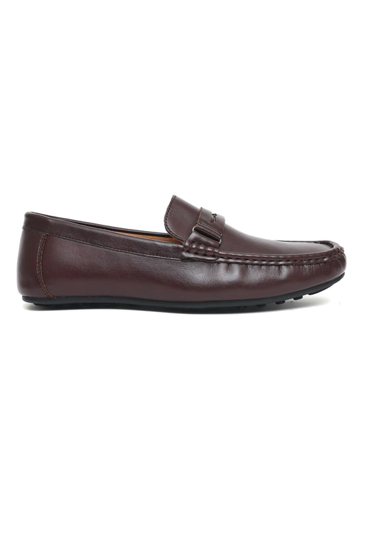 LOAFERS WITH CLASSIC STRAP-WINE