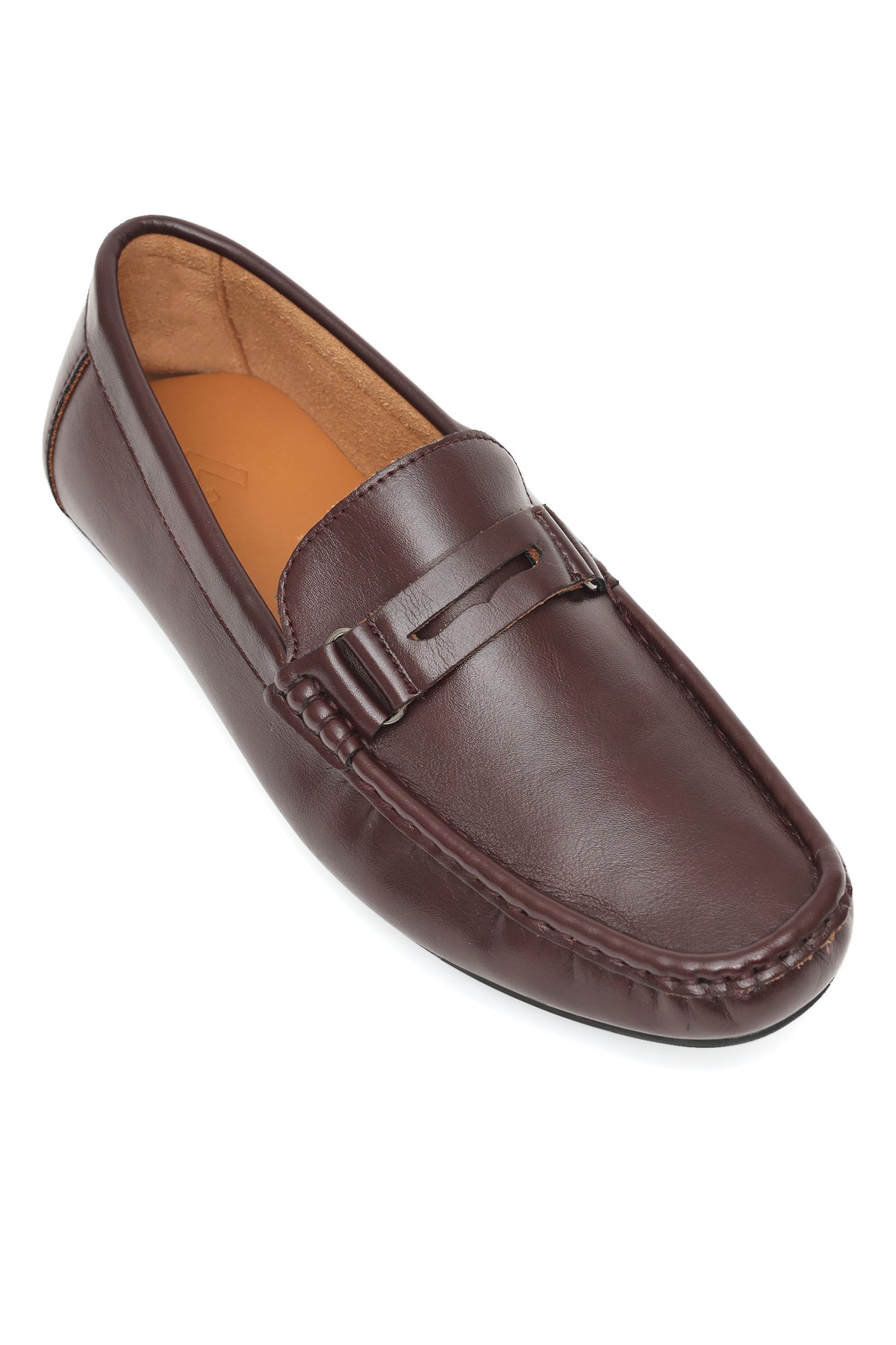 LOAFERS WITH CLASSIC STRAP-WINE