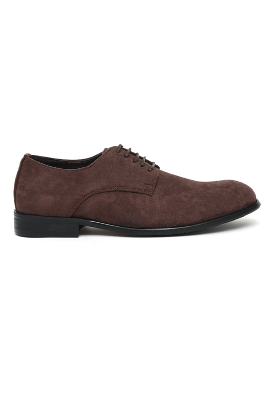 REGAL SUEDE DERBY SLEEK LACE-UP-BROWN