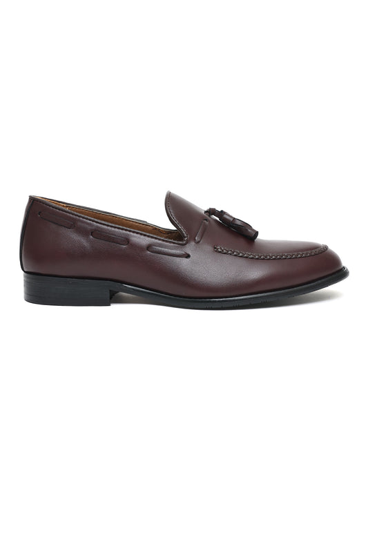 REGAL HAND-STITCHED TASSEL LOAFERS-WINE