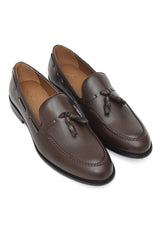 REGAL HAND-STITCHED TASSEL LOAFERS-COFFEE