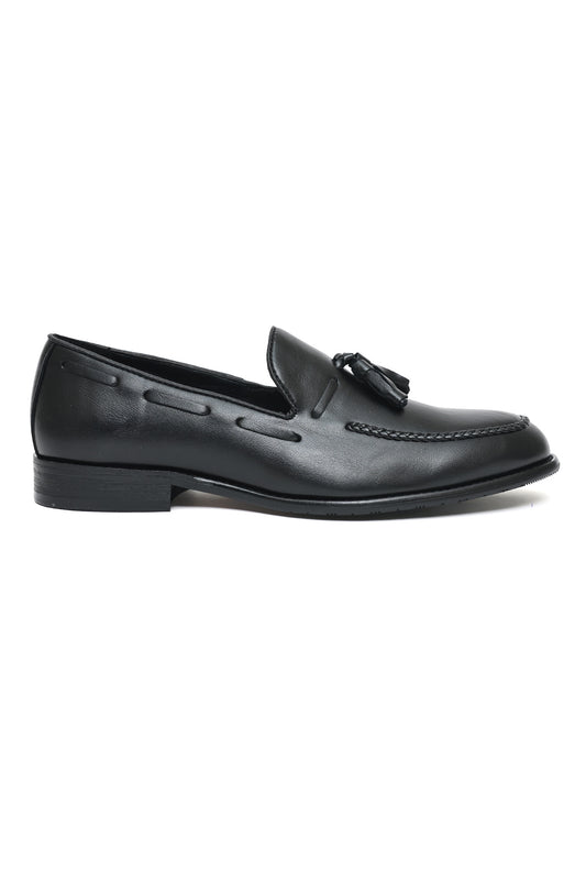 REGAL HAND-STITCHED TASSEL LOAFERS-BLACK