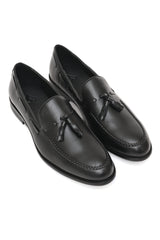 REGAL HAND-STITCHED TASSEL LOAFERS-BLACK