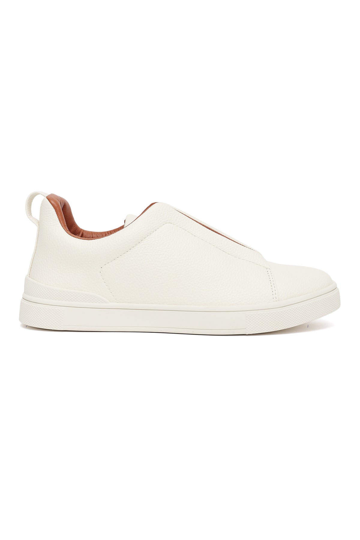 SLEEK SLIP-ON SNEAKERS-WHITE