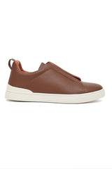 SLEEK SLIP-ON SNEAKERS-TAN