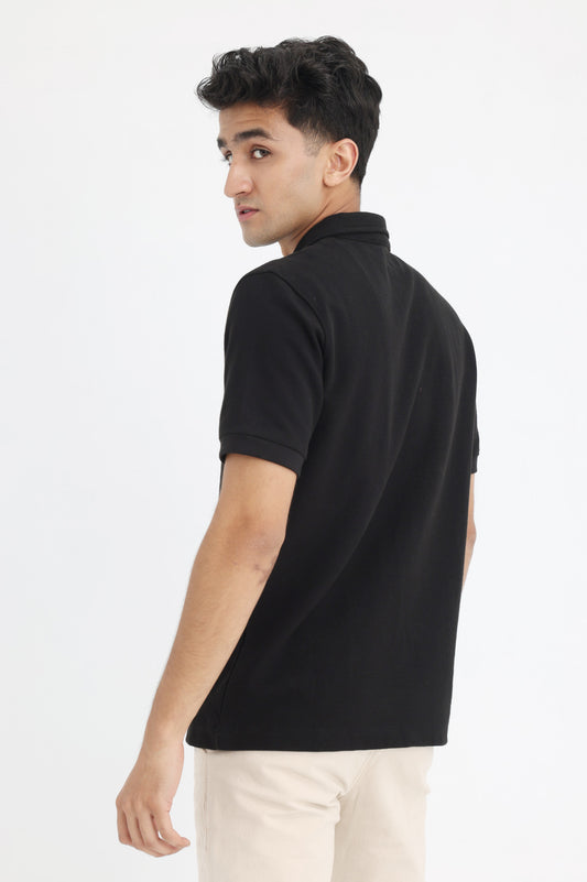 CLASSIC COMFORT POLO-BLACK