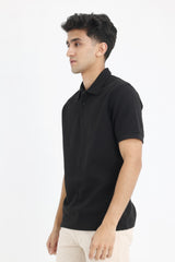 CLASSIC COMFORT POLO-BLACK