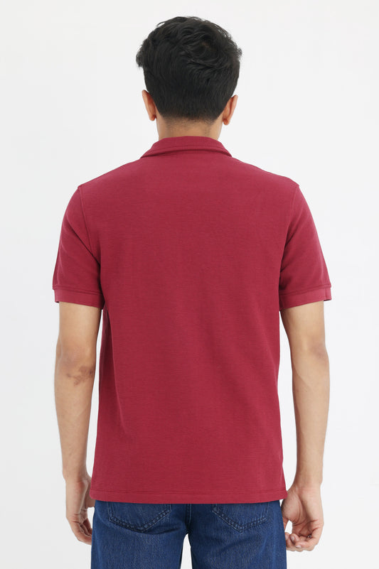 CLASSIC COMFORT POLO-BURGUNDY