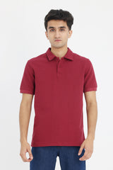 CLASSIC COMFORT POLO-BURGUNDY