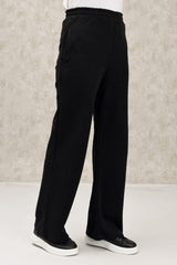 ELITE LOUNGE STRAIGHT-LEG JOGGERS-BLACK