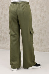 Relaxed Fit Utility Cargo Trousers with Flap Pockets