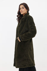 FUR COAT-OLIVE