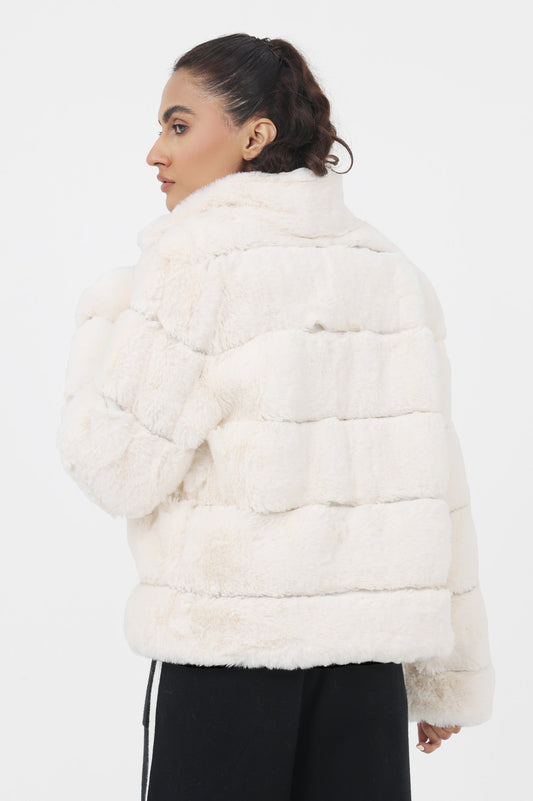 FUR JACKET-WHITE