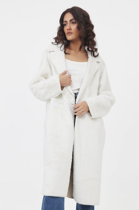 TEDDY COAT-WHITE