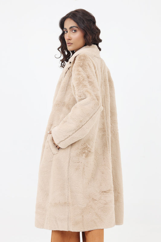 TEDDY COAT-BEIGE