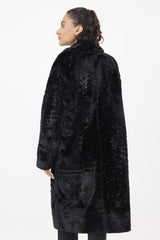 TEDDY COAT-BLACK