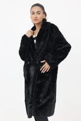 TEDDY COAT-BLACK