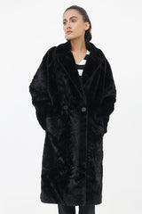 TEDDY COAT-BLACK