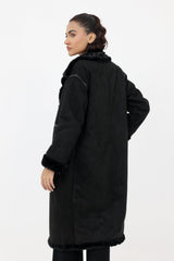 ALMAS FUR COAT-BLACK